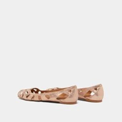 Ballerines Ajourées En Croûte Laminée Cuivre -Xoxo Boutique 01W004025F.1694451155