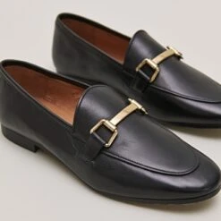 Mocassins à Mors En Cuir Noir 12 Mocassins à Mors En Cuir Noir -Xoxo Boutique 01W004266E.1700150916