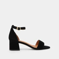 Sandales à Talons Carrés En Velours Noir -Xoxo Boutique 01W005021B.1708516747