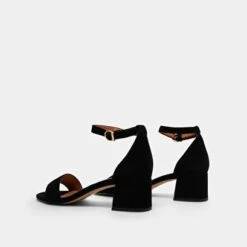 Sandales à Talons Carrés En Velours Noir -Xoxo Boutique 01W005021F.1708516749