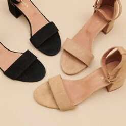 Sandales à Talons Carrés En Velours Noir -Xoxo Boutique 01W005021I.1708516750