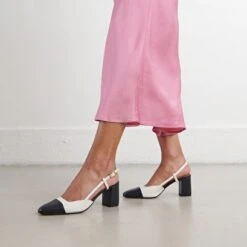 Babies à Talon En Cuir Marine Et écru 7 Babies à Talon En Cuir Marine Et écru -Xoxo Boutique 01W005613C.1708688003