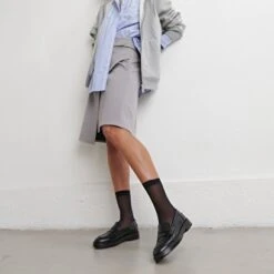 Mocassins En Cuir Noir