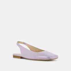 Ballerines Slingback à Bouts Carrés En Cuir Verni Lilas -Xoxo Boutique 01W006585D.1694454298