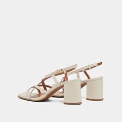 Sandales à Talons Et Brides En Cuir Vieilli écru 13 Sandales à Talons Et Brides En Cuir Vieilli écru -Xoxo Boutique 01W007281F.1694468129