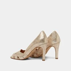 Escarpins Ouverts à Lanières Croisées En Velours Laminé Platine -Xoxo Boutique 01W007285F.1694468141