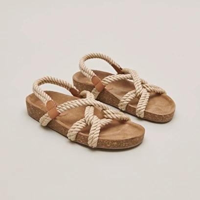 Sandales En Corde Beige 3 Sandales En Corde Beige