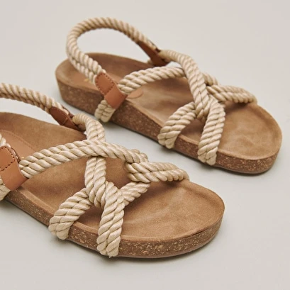Sandales En Corde Beige 7 Sandales En Corde Beige – Image 5