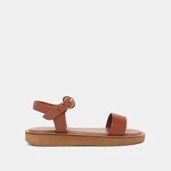 Sandales à Plateforme En Cuir Cognac 11 Sandales à Plateforme En Cuir Cognac -Xoxo Boutique 01W007415B.1708517063