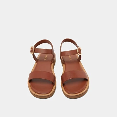 Sandales à Plateforme En Cuir Cognac 10 Sandales à Plateforme En Cuir Cognac – Image 8