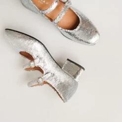 Babies Doubles Boucles Et Talons En Sequins Argent -Xoxo Boutique 01W007673C.1694469103