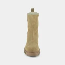 Bottines à Talons Et Semelles Crantées En Croute Beige -Xoxo Boutique 01W007790C.1694469384