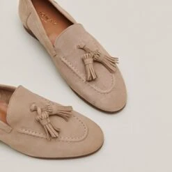 Mocassins à Glands En Velours Camel -Xoxo Boutique 01W007835E.1694469479