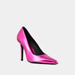 Escarpins à Bouts Pointus Et Talons En Cuir Metallisé Fushia -Xoxo Boutique 01W008344D.1694470800
