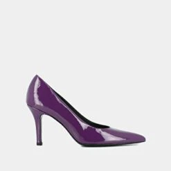 Escarpins à Bouts Pointus En Cuir Verni Violet -Xoxo Boutique 01W008397B.1694470920