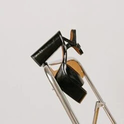 Sandales à Plateformes Et Bouts Ouverts En Cuir Brillant Noir -Xoxo Boutique 01W008512G.1694503523