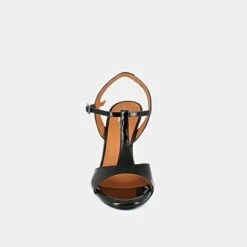 Sandales à Talons Fins En Cuir Verni Noir -Xoxo Boutique 01W008513F.1694503526