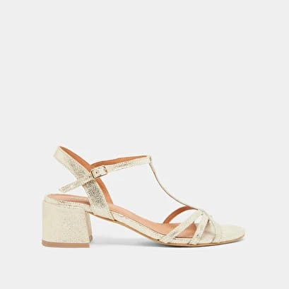 Sandales à Talons Et Bouts Ouverts En Velours Laminé Platine 4 Sandales à Talons Et Bouts Ouverts En Velours Laminé Platine – Image 2