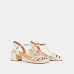 Sandales à Talons Et Bouts Ouverts En Velours Laminé Platine 13 Sandales à Talons Et Bouts Ouverts En Velours Laminé Platine -Xoxo Boutique 01W008599D.1708516810