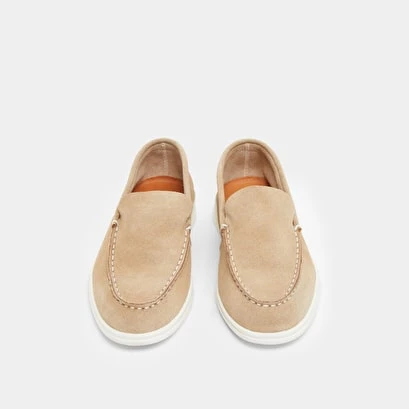 Mocassins à Bouts Fermés En Croute Beige 10 Mocassins à Bouts Fermés En Croute Beige – Image 8