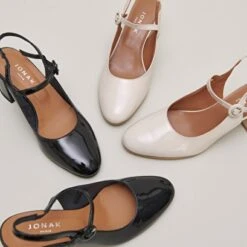 Salomés à Talons Et Bouts Pointus En Cuir Verni Noir -Xoxo Boutique 01W008611G.1694503776