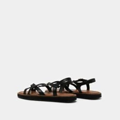 Sandales à Plateformes Et Brides Croisée... En Cuir Noir 14 Sandales à Plateformes Et Brides Croisée... En Cuir Noir -Xoxo Boutique 01W008676F.1694504000