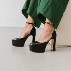 Babies à Talons Et Plateformes En Vernis Noir -Xoxo Boutique 01W008690C.1694504051