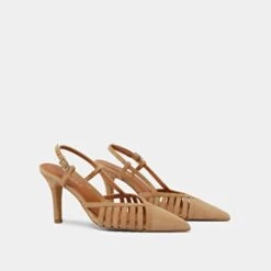Escarpins à Bouts Pointus Et Détails Ajourés En Velours Camel 12 Escarpins à Bouts Pointus Et Détails Ajourés En Velours Camel -Xoxo Boutique 01W008698D.1694504084