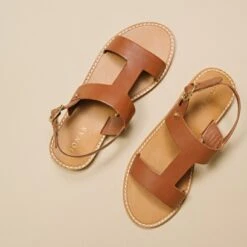 Sandales En Cuir Cognac 13 Sandales En Cuir Cognac -Xoxo Boutique 01W008709E.1694504128