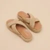 Mules à Plateformes Et Brides Croisées En Corde Beige 1 Mules à Plateformes Et Brides Croisées En Corde Beige -Xoxo Boutique 01W008785A.1708517071