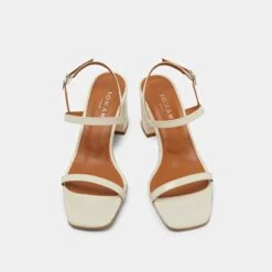 Sandales Ouvertes à Talons En Cuir Brillant écru 17 Sandales Ouvertes à Talons En Cuir Brillant écru -Xoxo Boutique 01W008829H.1708516770
