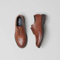 Derbies à Lacets En Cuir Cognac -Xoxo Boutique 01W008910E.1698943125