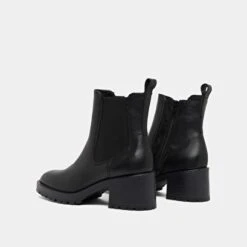Bottines à Semelles Crantées En Cuir Grainé Noir -Xoxo Boutique 01W008918F.1694504780