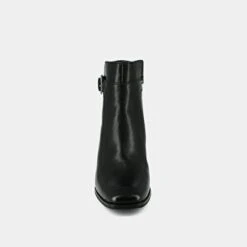 Bottines à Talons Et Boucles En Cuir Noir -Xoxo Boutique 01W008933F.1694504838