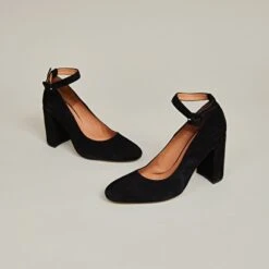 Babies à Talons Hauts En Velours Noir -Xoxo Boutique 01W008967C.1694504922