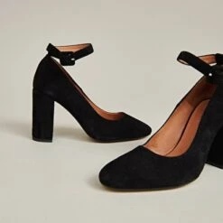 Babies à Talons Hauts En Velours Noir -Xoxo Boutique 01W008967E.1694504923