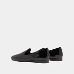 Ballerines à Bouts Arrondis En Cuir Brillant Noir 13 Ballerines à Bouts Arrondis En Cuir Brillant Noir -Xoxo Boutique 01W008978F.1694504952