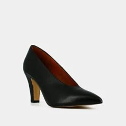 Escarpins Pointus En Cuir Noir -Xoxo Boutique 01W008984D.1698942847