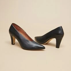 Escarpins Pointus En Cuir Noir -Xoxo Boutique 01W008984E.1698942847