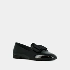 Ballerines à Bouts Arrondis En Cuir Verni Noir -Xoxo Boutique 01W008986D.1694504977