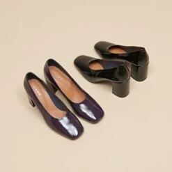 Escarpins à Bouts Pointus En Cuir Brillant Noir -Xoxo Boutique 01W008987G.1698942899