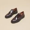 Derbies à Lacets En Cuir Glacé Bordeaux 2 Derbies à Lacets En Cuir Glacé Bordeaux -Xoxo Boutique 01W009022A.1698942852