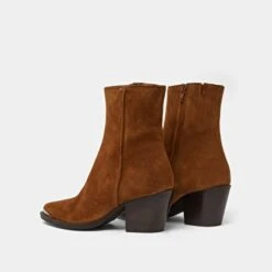 Boots à Bouts Argentés En Croute Cognac 13 Boots à Bouts Argentés En Croute Cognac -Xoxo Boutique 01W009039F.1700151499