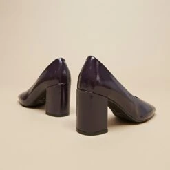 Escarpins à Bouts Pointus En Vernis Plissé Noir 13 Escarpins à Bouts Pointus En Vernis Plissé Noir -Xoxo Boutique 01W009060E.1698942902