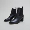 Boots à Talons Et élastiques En Cuir Noir -Xoxo Boutique 01W009071A.1698942907