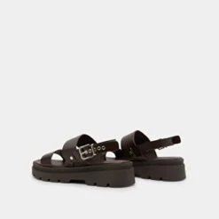 Sandales à Plateformes Et Lanières En Cuir Marron 14 Sandales à Plateformes Et Lanières En Cuir Marron -Xoxo Boutique 01W009145F.1708517166