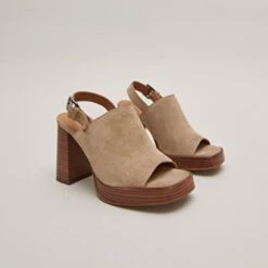 Sandales à Talons Hauts Et Boucles En Croute Taupe 7 Sandales à Talons Hauts Et Boucles En Croute Taupe -Xoxo Boutique 01W009161C.1705594086