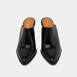 Mules à Talons Hauts En Cuir Noir -Xoxo Boutique 01W009164G.1708517037