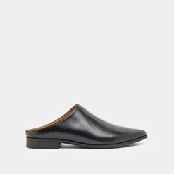 Mules à Bouts Pointus En Cuir Noir 10 Mules à Bouts Pointus En Cuir Noir -Xoxo Boutique 01W009190B.1708516839