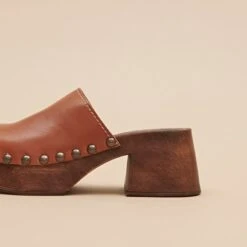 Mules à Plateformes En Cuir Cognac 14 Mules à Plateformes En Cuir Cognac -Xoxo Boutique 01W009256E.1708517192